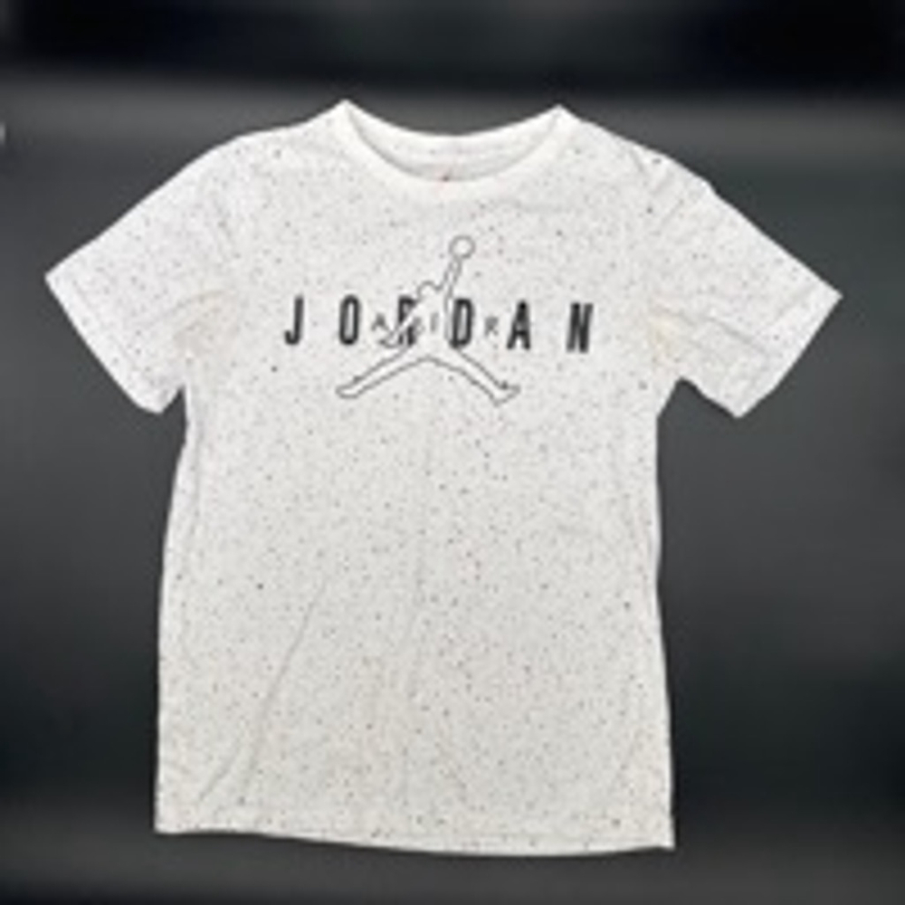 JORDAN T-Shirt Size L (12/13Y) White Short Sleeve Top